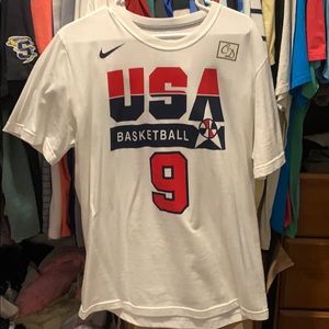 Nike USA Jordan Tee Shirt size Large-Dream Team